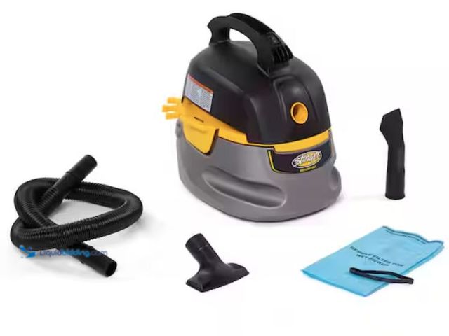 Lot 49-2005967 - Stinger 2.5 Gal. 1.75 Peak HP Small Shop Vacuum Wet Dry Vac with Filter Bag, Hose, Utility and Car N...