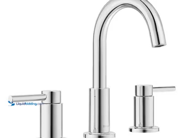 Lot 49-3637866 - Glacier Bay Dorind 8 in. Widespread Double-Handle High-Arc Bathroom Faucet in Polished Chrome, Model...