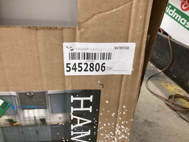 Lot 49-5452806 - Hampton Bay Westfield Base Kitchen Cabinet Dusk Grey. Item is unused.