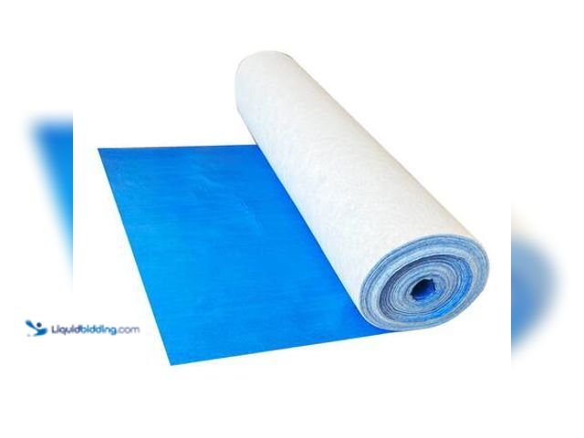 Lot 49-5546403 - Proteco 90 ft. x3. 33 ft. White Self-adhesive Felt with Breathable Film Temporary Protection Drop Cl...