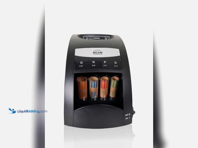 Lot 49-5459733 - Electric Coin Sorter, 1 Row with Value Counting, Anti-Jam Technology. Model #850070881111. Unused