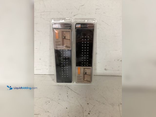 Lot 49-1630929 - Lot of (2) Schluter Systems Shelf Rectangular Niche Square Matte Black (11-13/16in x 3-7/16in) Model...