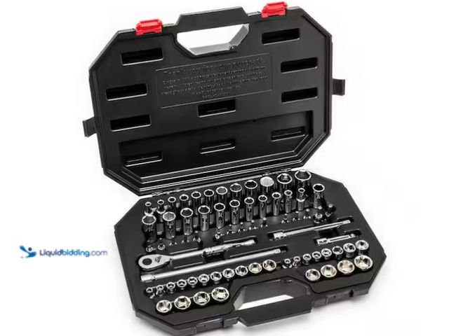 Lot 49-1571204 - Husky 3/8 in. Drive Mechanics Tool Set (70-Piece), Model # H70MTS3D, Slightly used  Ref#SB0120