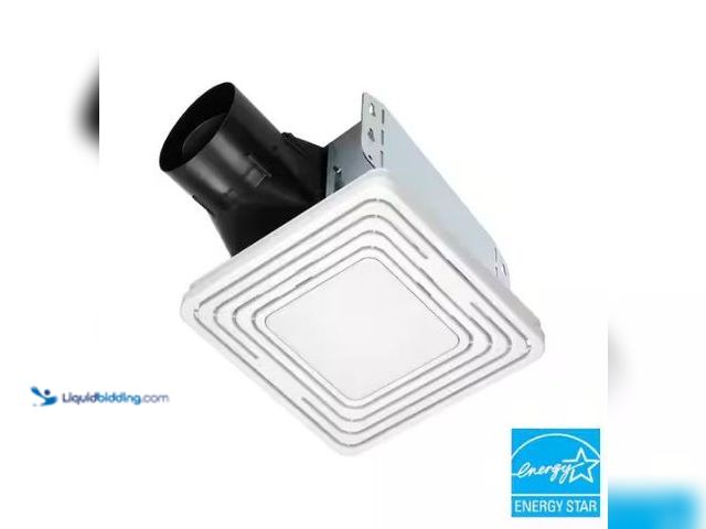 Lot 49-1577008 - Broan-NuTone Room side Series, White, 50 CFM, No Cut- Room side Installation Bathroom Fan with Light...