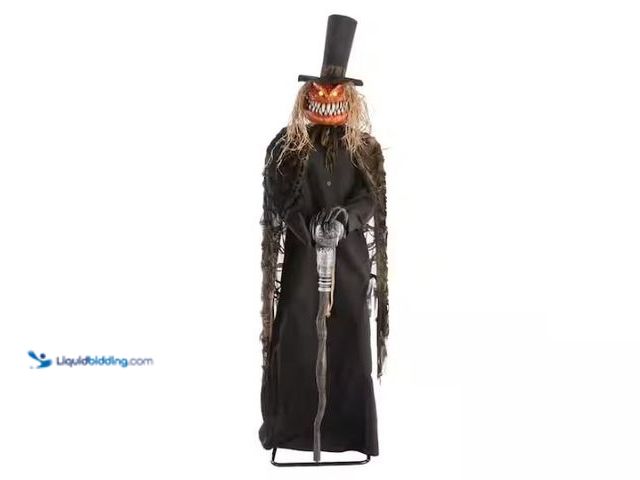 Lot 49-1627473 - Home Accents Holiday 7 FT Grave & Bones Animated LED Guardian of the Gourds Model # 25PA02750, Sligh...