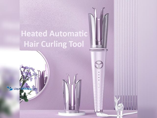 Lot 49-1820414 - Heated Automatic Hair Curling Tool - NEW - This intelligent curler features an auto - curling design...