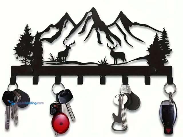 Lot 49-1814193 - New Metal Deer Key Holder