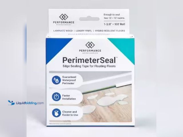 Lot 49-3612951 - Lot of (2) PERFORMANCE ACCESSORIES Perimeter Seal 1.375 in. x 100 ft. Indoor Waterproof Flooring Tap...