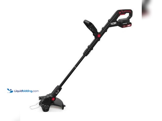 Lot 49-5553042 - Hyper Tough 12" 20V Brushless Cordless String Trimmer with 20V Max 2.0Ah Battery and Charging Cable ...