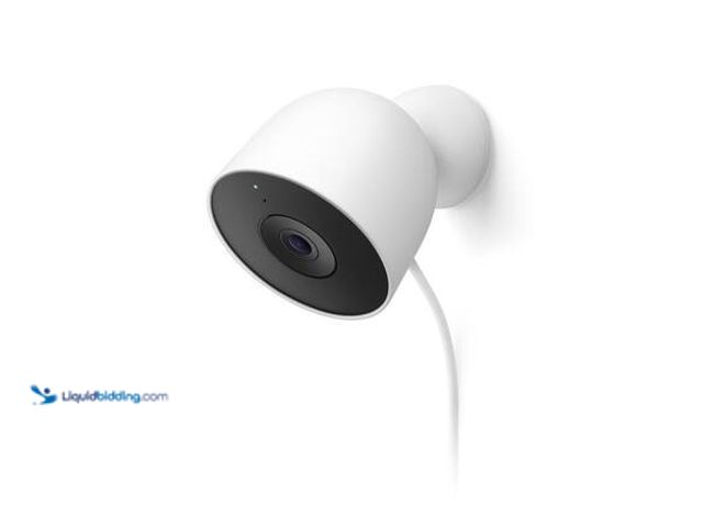 Lot 49-5581517 - Google Nest Outdoor Smart Security Camera (Wired, 2nd Gen) - Snow Model # GA09963-US USED. UNABLE TO...