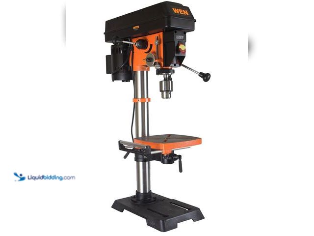 Lot 49-2001257 - WEN 12-Inch Benchtop Drill Press, 6.2-Amp Variable Speed Motor with Cast Iron Construction, Laser an...