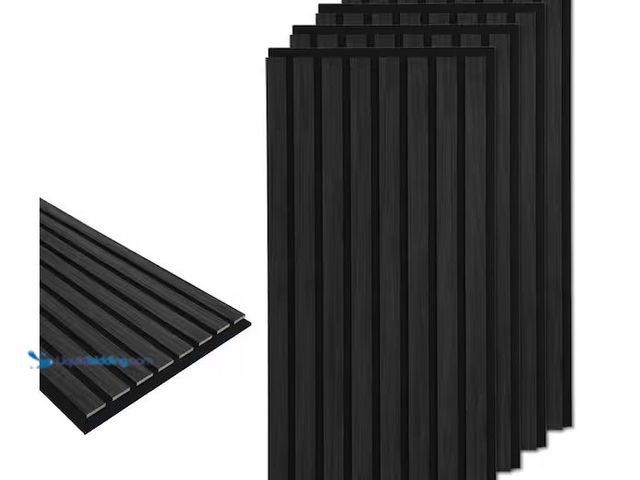 Lot 49-1568480 - Art3d Wall Panels 2/5 in. x 1 ft. x 2 ft. Black Charcoal MDF Decorative Shiplap Wall Paneling 3D Sou...