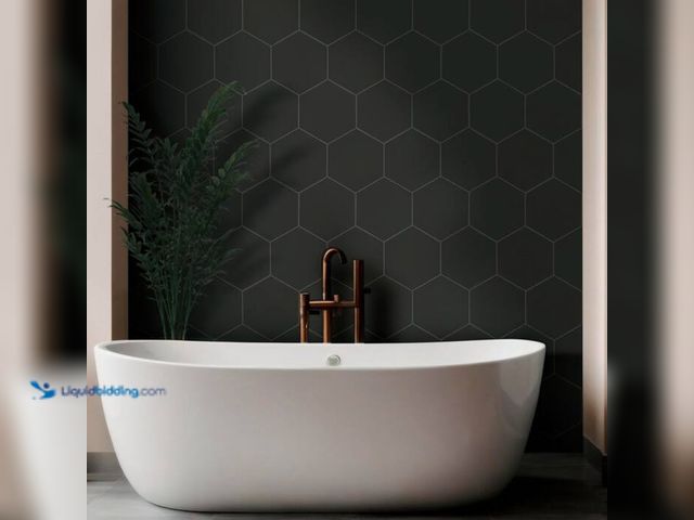 Lot 49-2000665 - Aprox, (540) Sq. Ft. of MSI Glassel Nero Hexagon Matte Porcelain Tile 9 in. x 10 in., Floor and Wall...