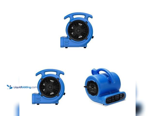 Lot 49-5454137 - B-Air 1/8 HP Air Mover Carpet Dryer Floor Blower Fan for Home Use in Blue (2-Count) and 1/4 HP Air M...