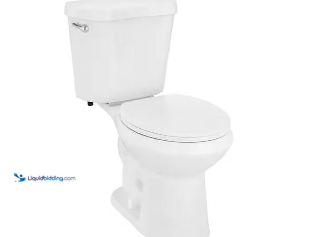 Lot 49-5573473 - Glacier Bay
12 in. Rough In 2-Piece 1.28 GPF Single Flush Round Toilet in White, Seat Included, Unu...