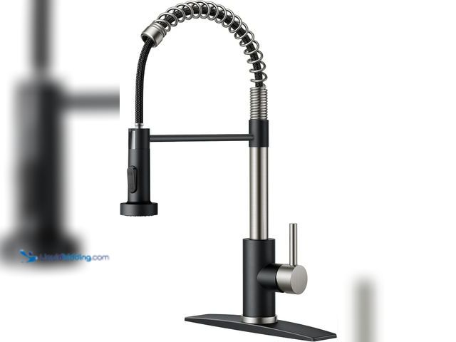 Lot 49-3564638 - Sontiy itchen Faucet with Pull Down Sprayer, Stainless Steel Commercial Single Handle Classic Spring...