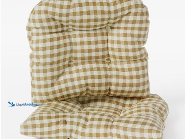 Lot 49-1558987 - Klear Vu Gripper Overstuffed Universal Non-Slip Dining Chair Cushions for Kitchen Decor or Office Us...