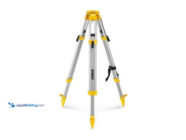 Lot 49-5548777 - DEWALT Construction Tripod for Laser Level Model # DW0737 USED. PARTS MISSING.