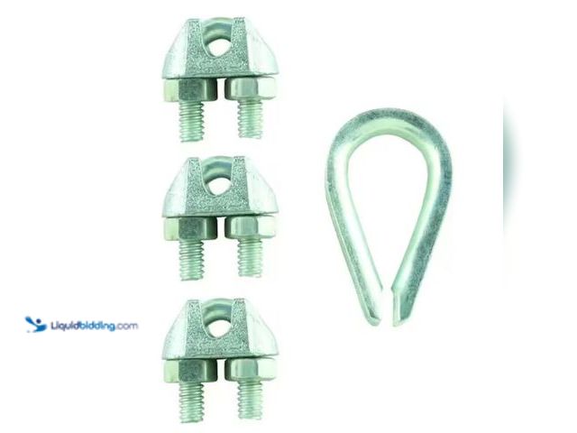 Lot 49-3614641 - Lot of (30) packs of Everbilt 5/16 in. Zinc-Plated Clamp Set, Model # 42754, New. (NOTE: 4 pieces pe...