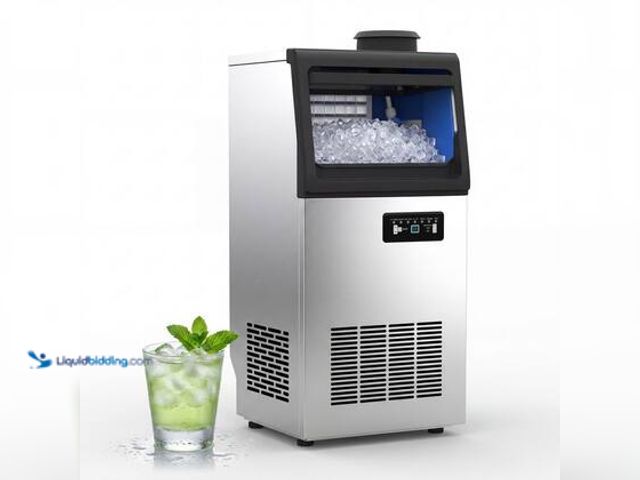 Lot 49-3564859 - CryoBlend 13.78 in. 130 lb./24H Full Size Cubes, Commercial Freestanding Ice Maker in Stainless Stee...
