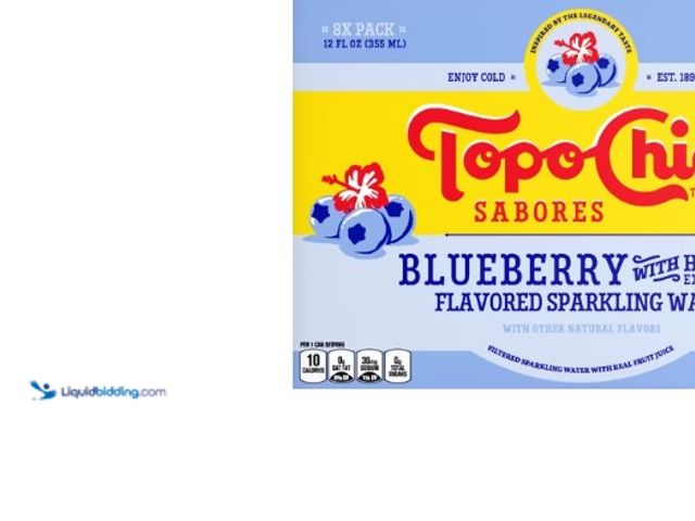 Lot 49-3564107 - Topo Chico Sabores Blueberry Hibiscus Sparkling Water - 8pk/12 fl oz Cans New