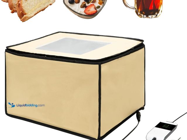 Lot 49-5413708 - Bread Proofing Box, Dough Bread Proofer Box with NTC Sensor & Temperature & Timer Controller, Foldab...