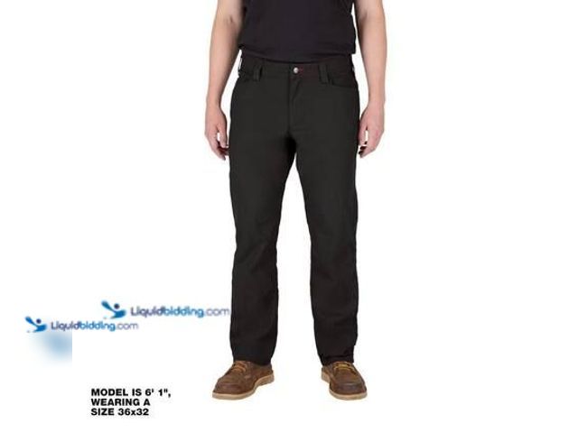 Lot 49-5575094 - Milwaukee Men's 32 in. x 30 in. Black Cotton/Polyester Work Pants with 7 Pockets. Model # M650B-3230...