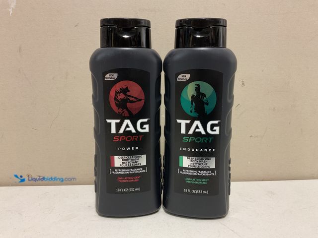 Lot 49-2009277 - Other WOW AN AMAZING LOT OF 2 TAG SPORT BODY WASH INCLUDING POWER AND ENDURANCE 18 FL OZ BOTTLES AN ...