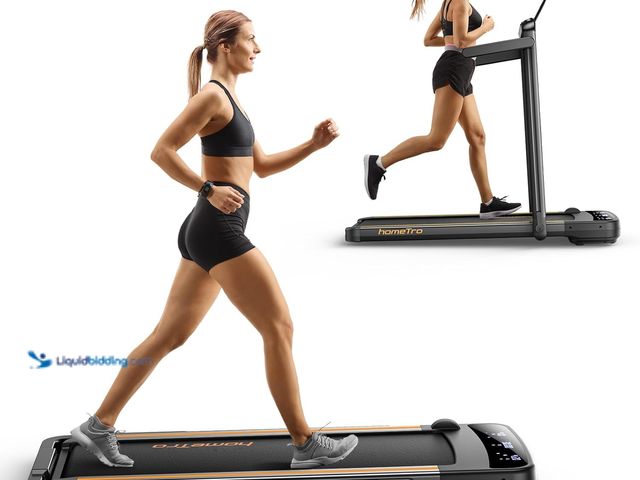 Lot 49-5447886 - Foldable Compact Treadmill,2 in 1 Walking Pad & Jogging Machine for Home/Office,Dual LED Touch Scree...