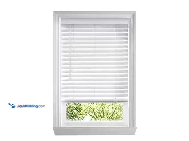 Lot 49-1573817 - Lot of (3)  Home Decorators Collection White Cordless Faux Wood Blinds for Windows with 2 in. Slats ...