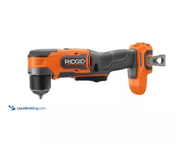 Lot 49-1548720 - RIDGID 18V Subcompact Brushless Cordless 3/8 in. Right Angle Drill (Tool Only) Model # R87701B, Used...