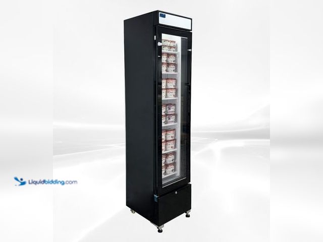 Lot 49-2000846 - Cooler Depot NSF Narrow Glass Door Freezer 6.5 CU.FT, Model # SD-190, MSRP $998.00, Unused, Has atta...