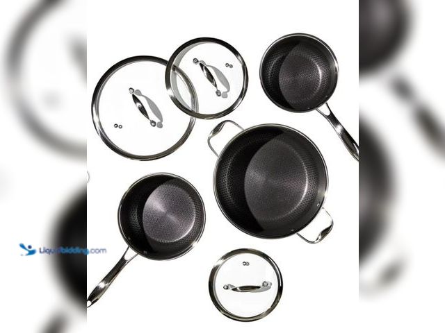Lot 49-3539511 - HexClad 6-piece Saucepan Set Unused