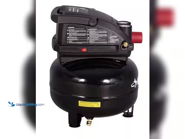Lot 49-3539764 - Husky
3 Gal. 120 PSI Portable Electric Oil-Free Light Duty Pancake Air Compressor with Fold Down Ha...