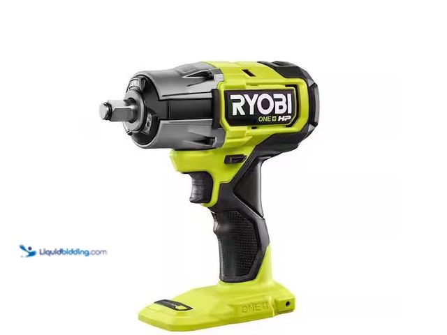 Lot 49-1568695 - RYOBI ONE+ HP 18V Brushless Cordless 4-Mode 1/2 in. Impact Wrench (Tool Only) Model # P262, Unused  ...