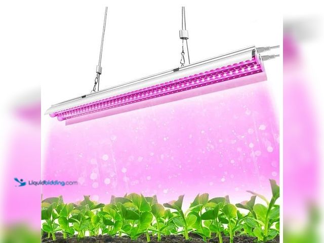 Lot 49-3465344 - Monios-L T5 Grow Light, LED Plant Light for Indoor Plants, Full Spectrum, 2FT 30W Dual Growing Strip...