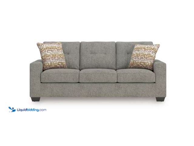 Lot 49-5510944 - Signature DESIGN BY ASHLEY
Fanciful 88 in. Gray Solid Polyester Queen Size Sofa Bed Internet # 3393...