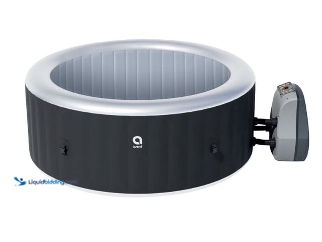 Lot 49-1625858 - Avenli Oasis 2-3 Person Inflatable Hot Tub Spa + Cover, Rapid Heating up to 104°F, 105 Water Jets, 1...