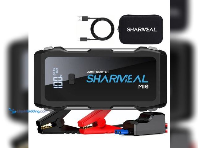 Lot 49-3432668 - Jump Starter 5000A, 12V Car Battery Jump Starter with USB Quick Charge (Up to 10.0L Gas or 9.0L Dies...