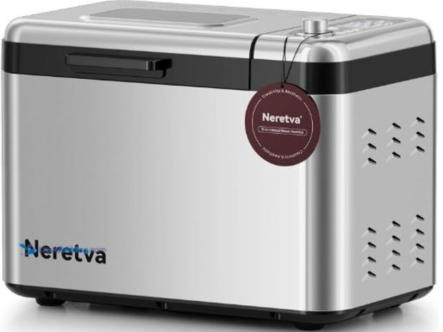 Lot 49-5441162 - Neretva Bread Maker, 3.3LB Larger Bread Machine 15-in-1 Stainless Steel & Nonstick Ceramic Pan & Aut...