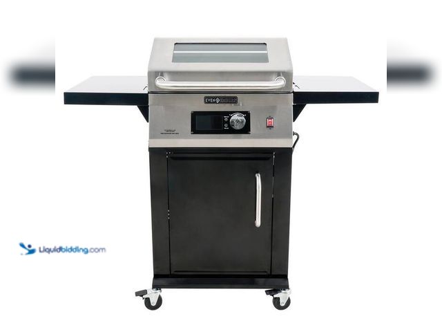 Lot 49-5414027 - Even Embers
Outdoor Electric Grill in Black with Stainless Steel Lid and Control Panel, unused