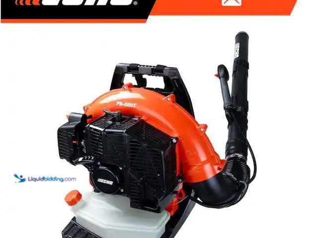Lot 49-1568899 - ECHO 216 MPH 517 CFM 58.2cc Gas 2-Stroke Backpack Leaf Blower with Tube Throttle Model # PB-580T, Us...