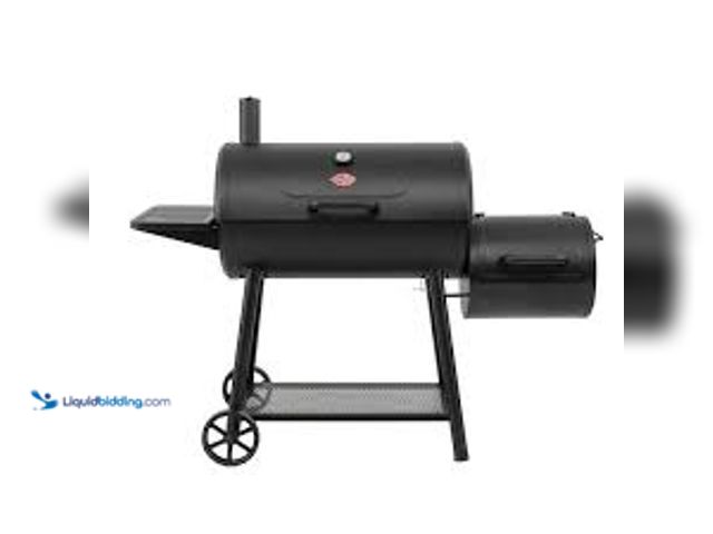 Lot 49-5459894 - Char-Griller Smokin' Champ Charcoal Grill Offset Smoker in Black with Charcoal Tray and Dual Damper ...