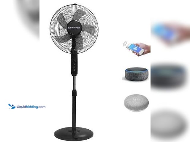 Lot 49-5436261 - Technical Pro FXA16 WIFI Enabled 16 Inch Standing Fan With Oscillating Feature And Compatible With A...