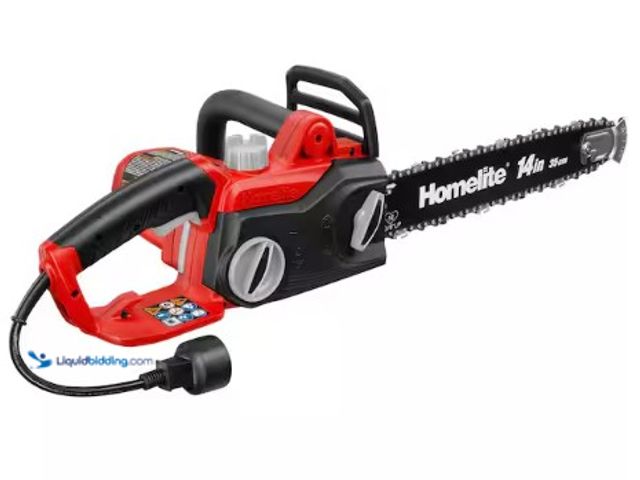 Lot 49-2025190 - Homelite 14 in. 9 Amp Electric Chainsaw, Model # UT43104, MSRP $89, Unused.  Ref#PA0925