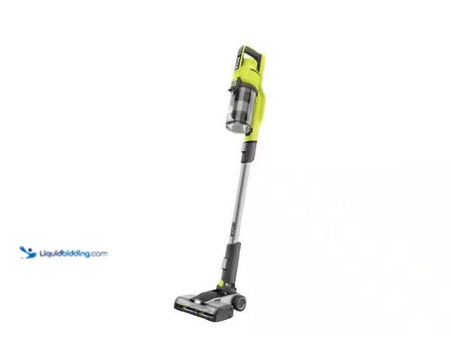 Lot 49-1577335 - RYOBI ONE+ 18V Bagless Cordless Mesh Filter Stick Vacuum Cleaner (Tool Only), Model # PCL720B, Used,...