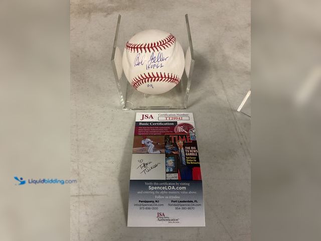 Lot 49-1505648 - COLLECTIBLE CLEVELAND INDIANS LEGEND BOB FELLER AUTOGRAPHED BASEBALL WITH JSA COA #COINS1221