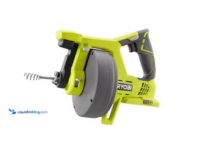 Lot 49-1575853 - RYOBI ONE+ 18V Drain Auger (Tool Only), Model # P4001, Unused, Powers on  Ref#SRHD0211