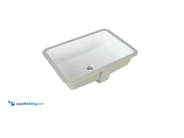 Lot 49-5555269 - Glacier Bay
22 in. Ceramic Rectangular Undermount Bathroom Sink in White with Overflow Drain, Unuse...