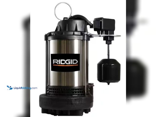 Lot 49-2025427 - RIDGID 1 HP Stainless Steel Dual Suction Submersible Sump Pump, Model # 1000RSDS, MSRP $369, Slightl...